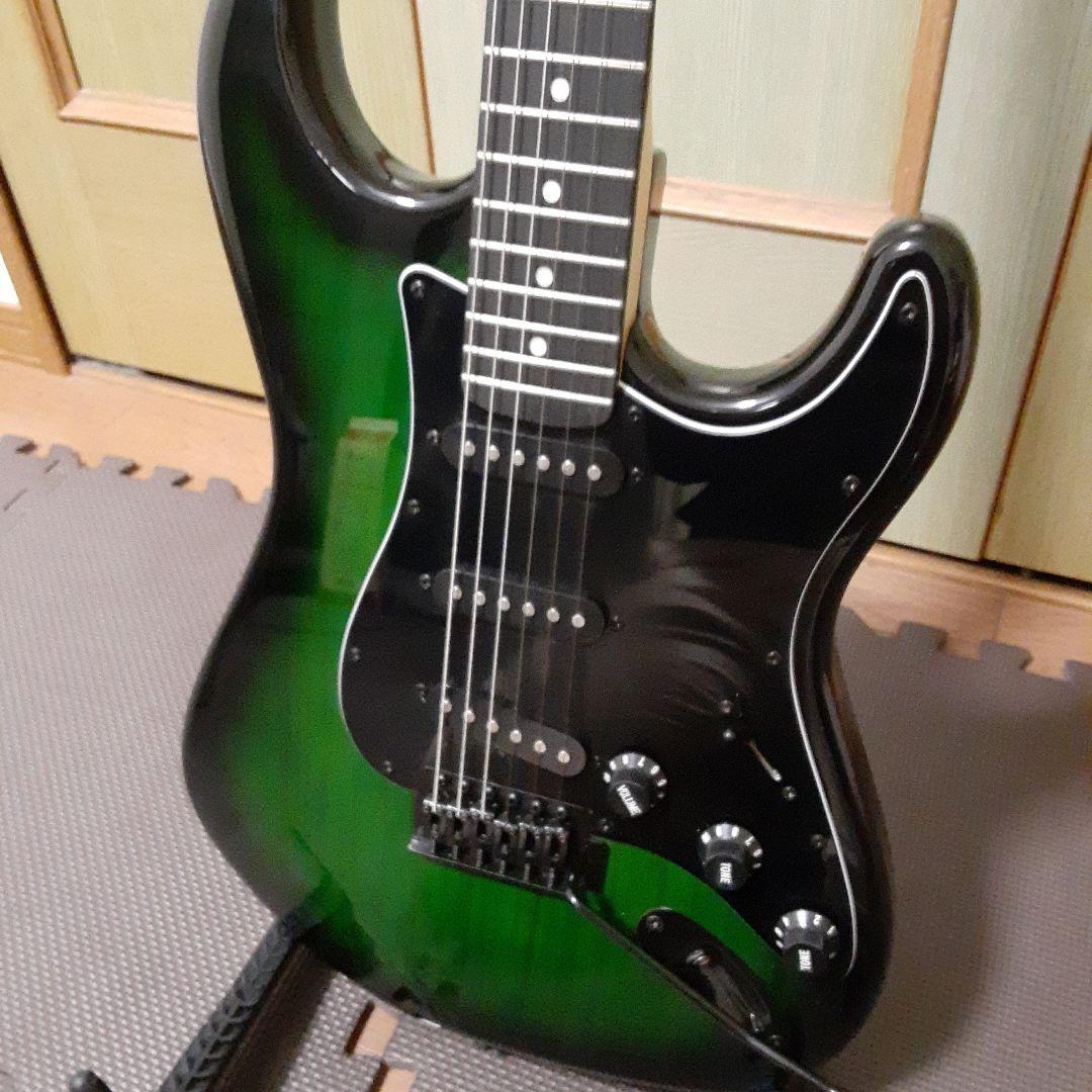 美品　SELDER グラデーショングリーン エレキギター