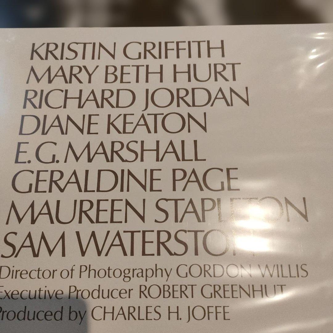 映画「インテリア」本国アメリカ版インサートサイズポスター スタイルB