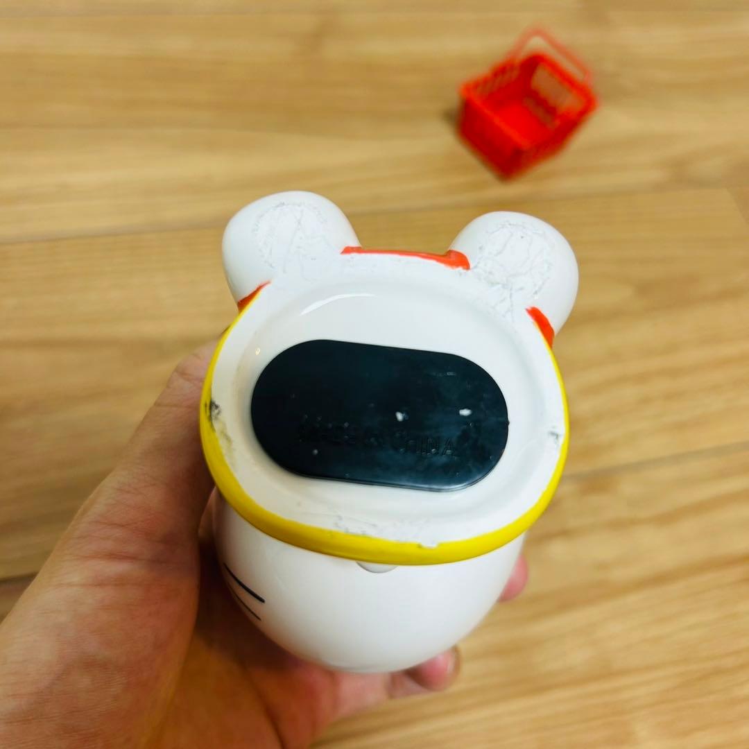 ハローキティ 自転車 陶器　貯金箱 昭和レトロ