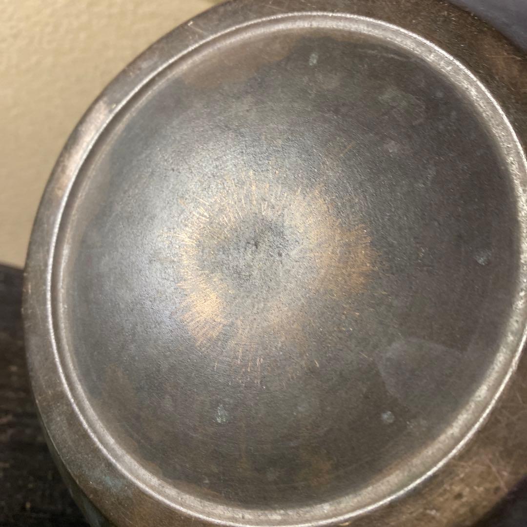 象嵌銅器花生22cm22cm