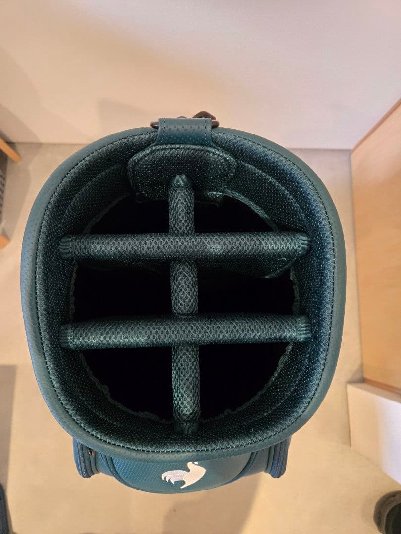 【未使用品】le coq sportif キャディバッグ グリーン 9.5型