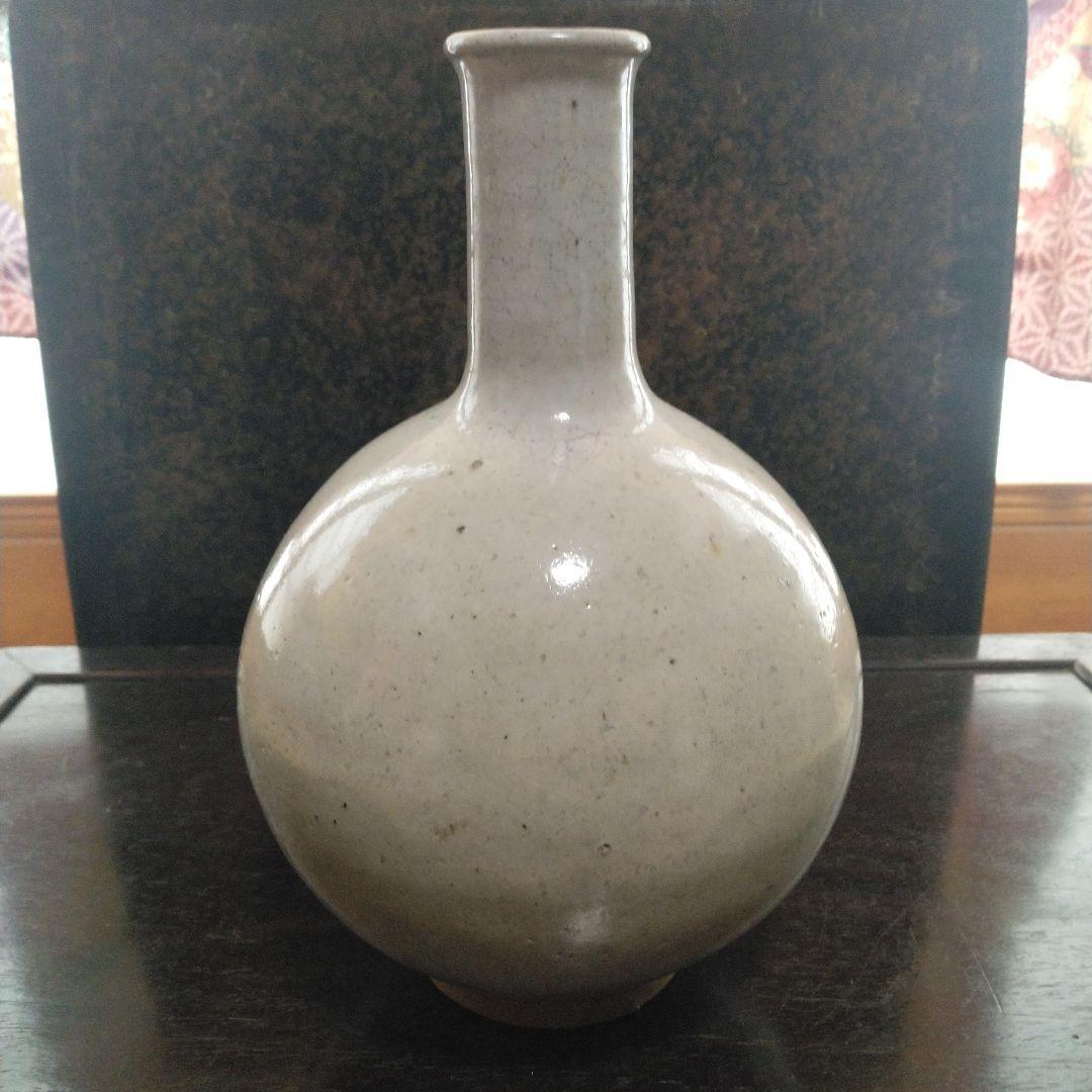 NO293　相馬焼or上野目焼　徳利　糠白釉