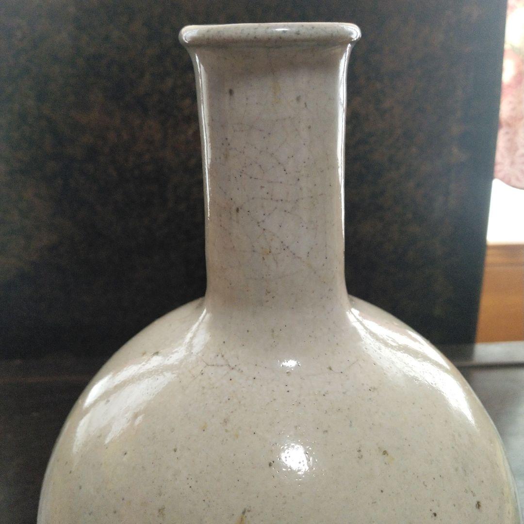 NO293　相馬焼or上野目焼　徳利　糠白釉