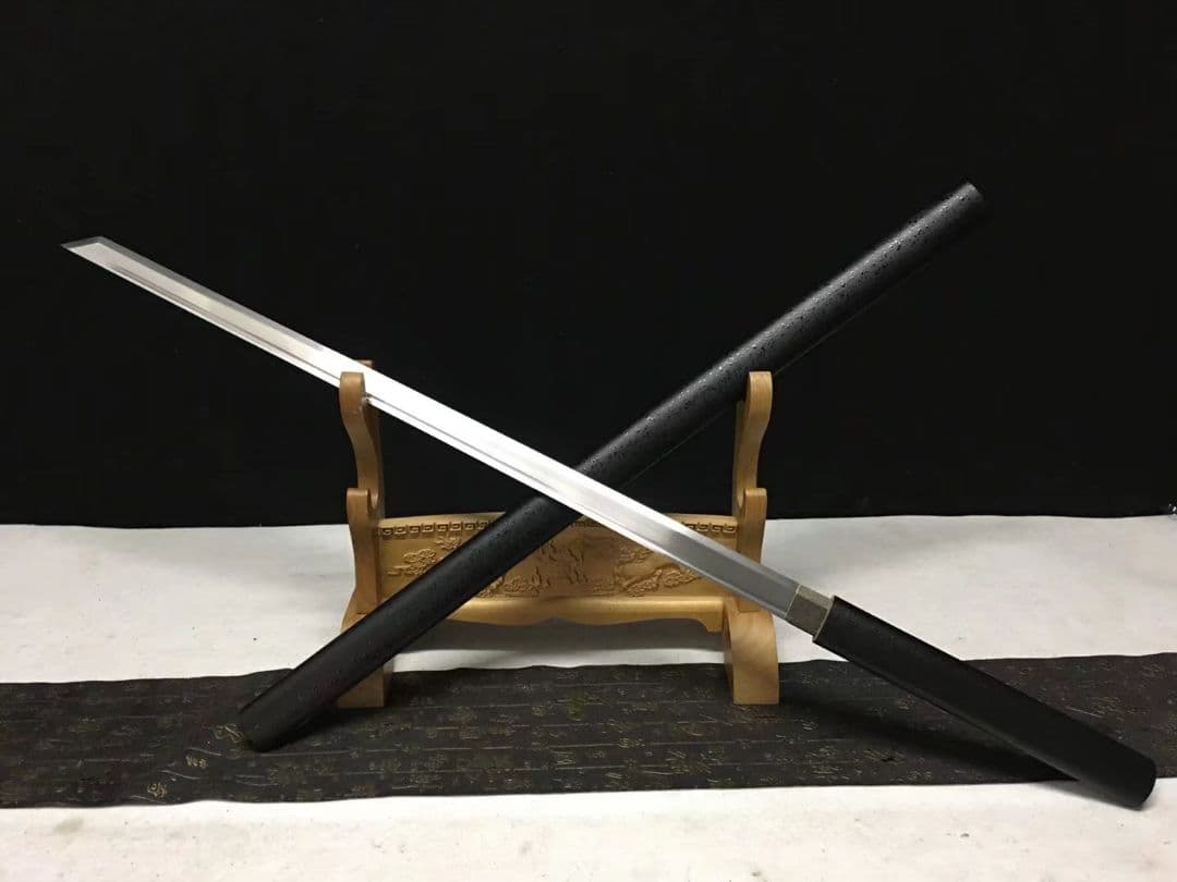 黒研磨居合直刀 武具　刀装具　日本刀　模造刀   居合刀