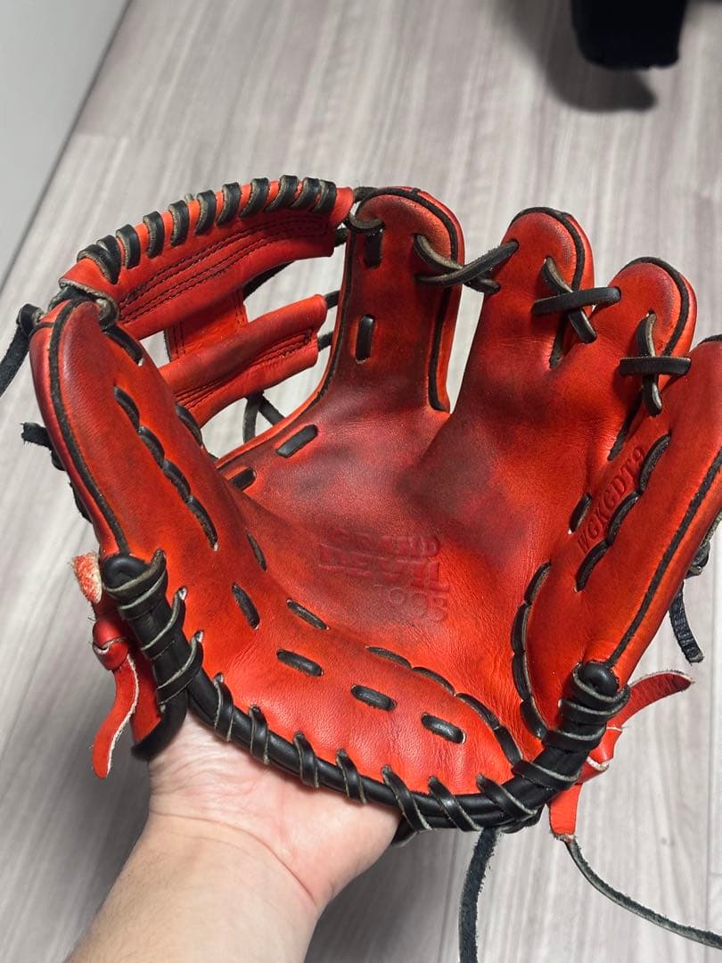 ワールドペガサス 硬式軟式兼用トレーニンググローブ オレンジ トクサンTVコラボ