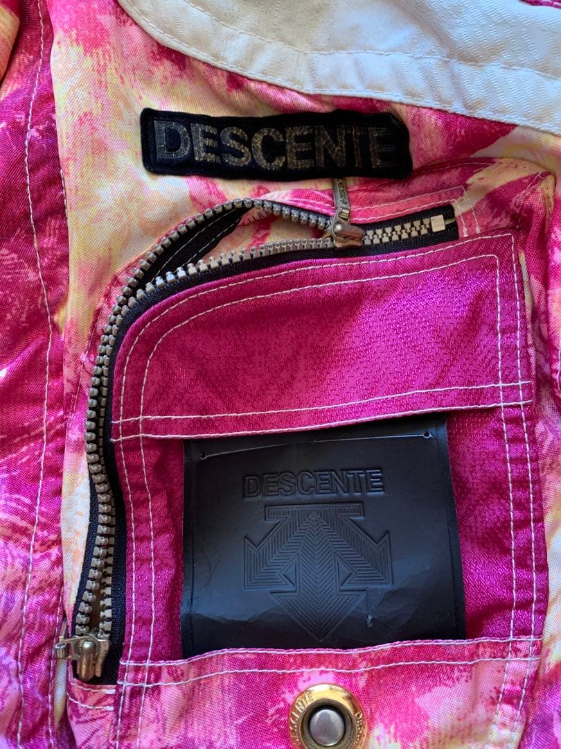 DESCENTE スキーウェア　ピンク　上下セット　レトロ