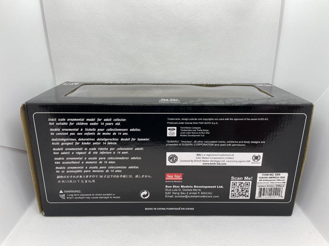 205-106 サンスター 1/18 スバル インプレッサ 555 #15