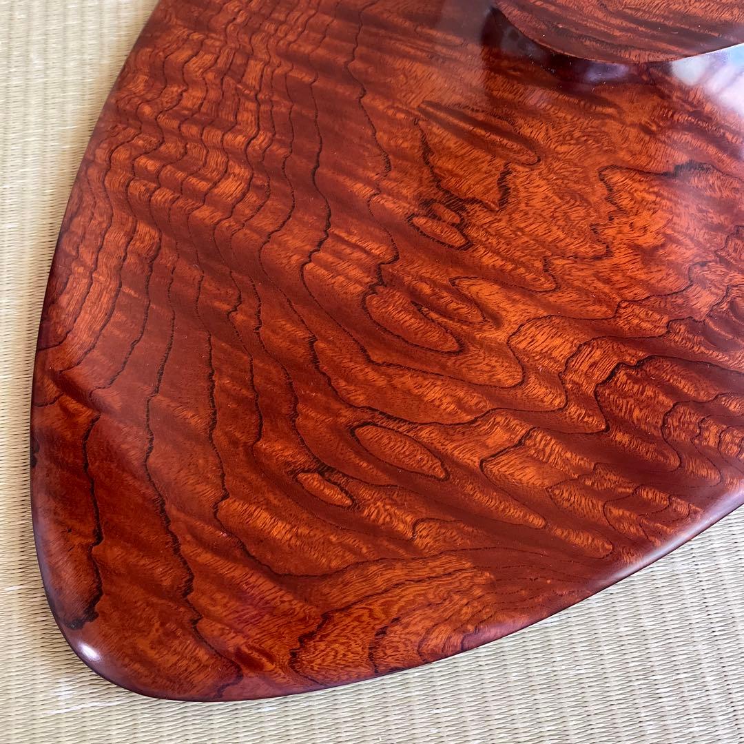 欅杢拭漆盛器(けやきもくふきうるしのもりき)　　IM238