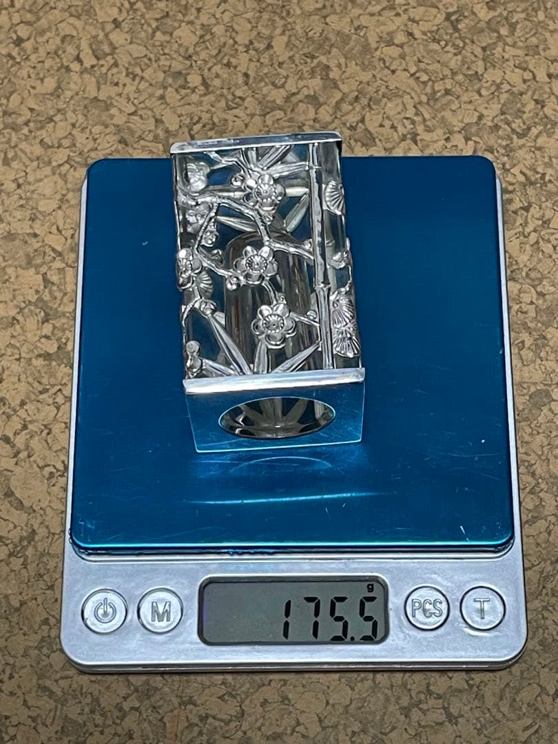 銀製　楊枝入れ　アンティーク