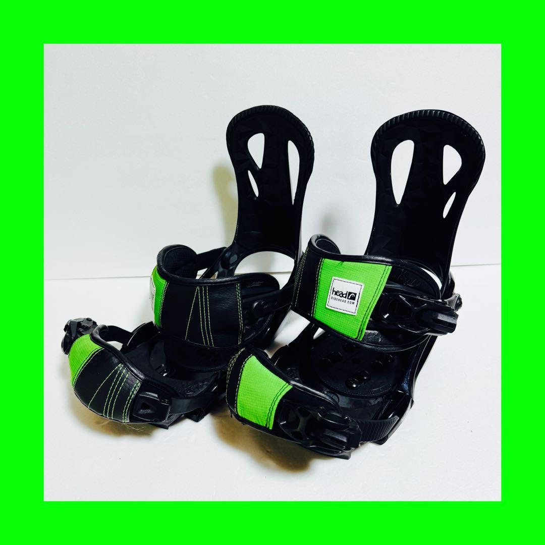 mサイズHead スノーボードビンディング ブラック/グリーン