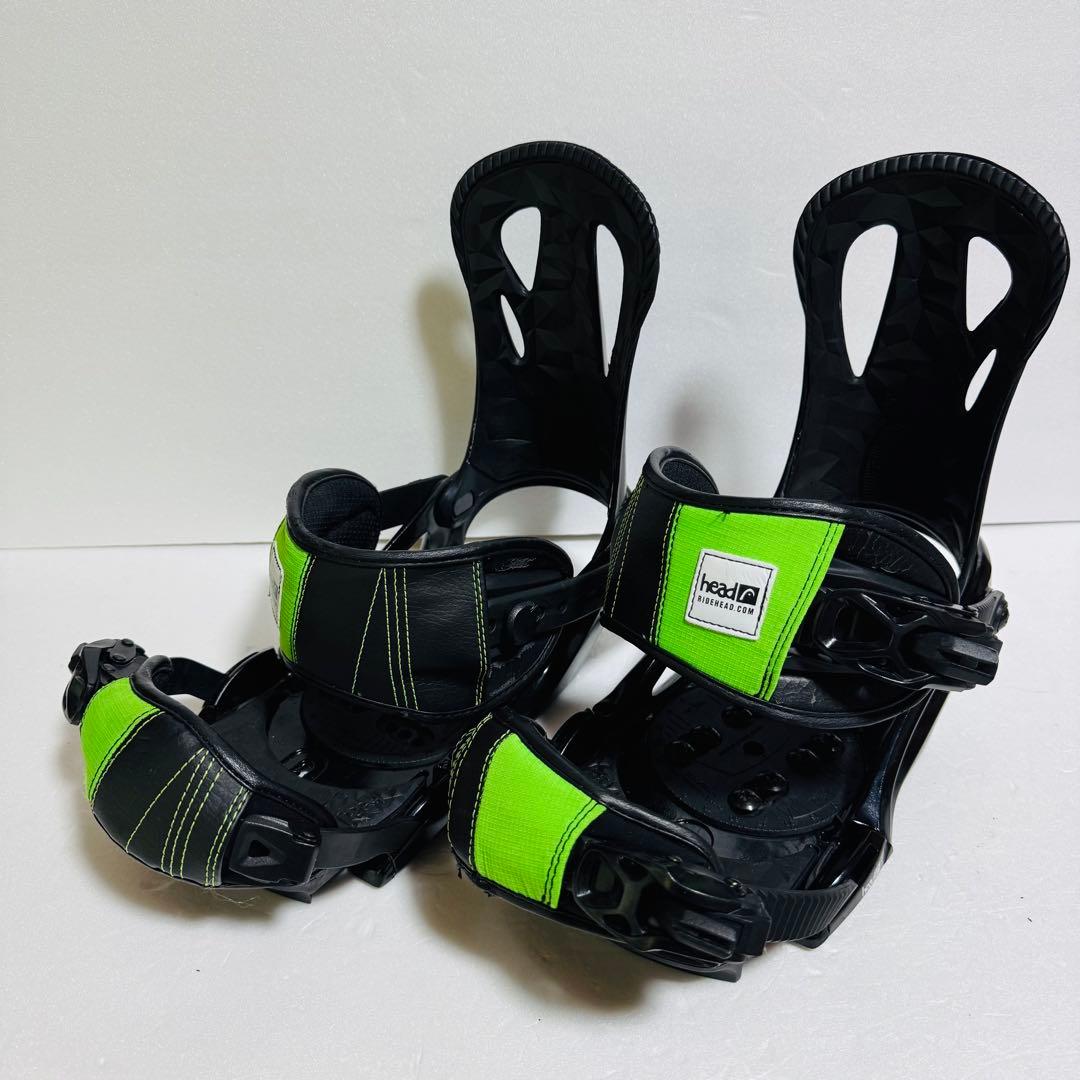 mサイズHead スノーボードビンディング ブラック/グリーン