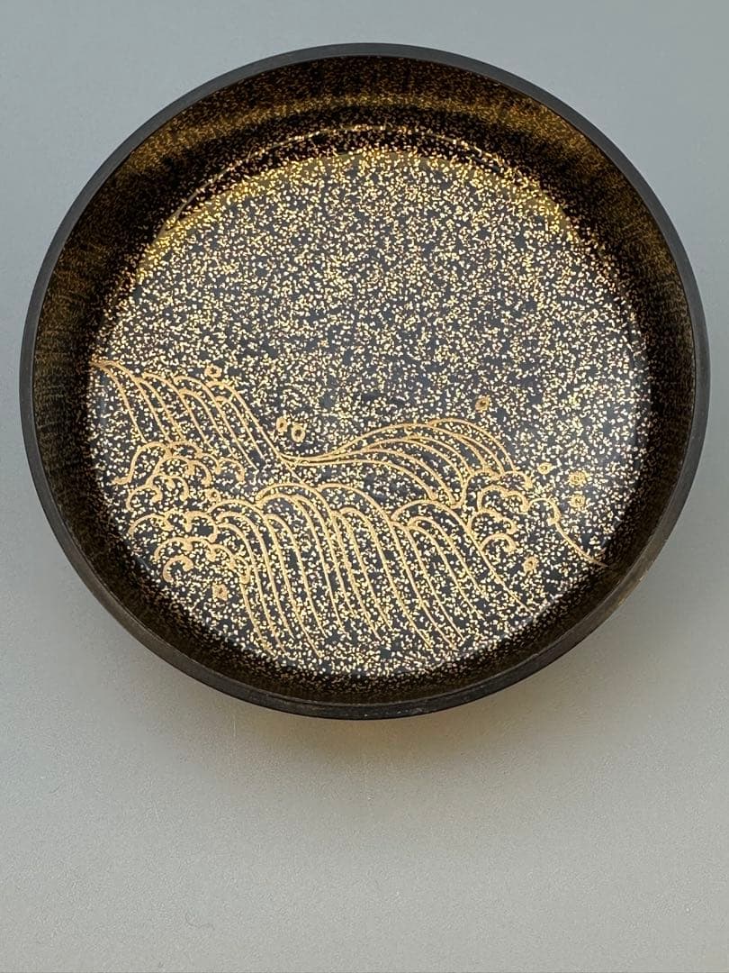 茶道具　棗　一后一兆　松波蒔絵