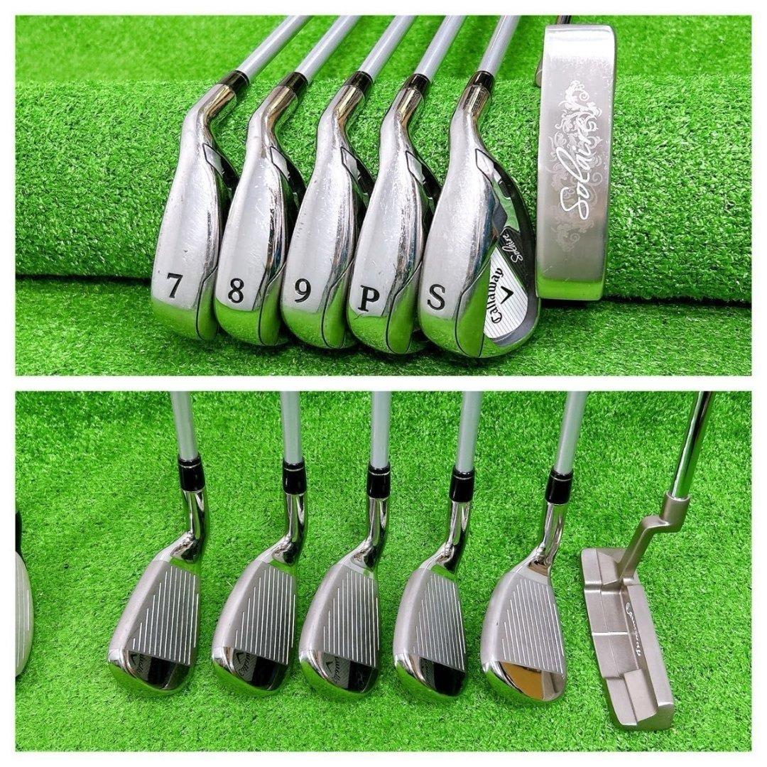 【希少カラー】豪華11本 キャロウェイ ソレイユ レディースクラブセット 女性L