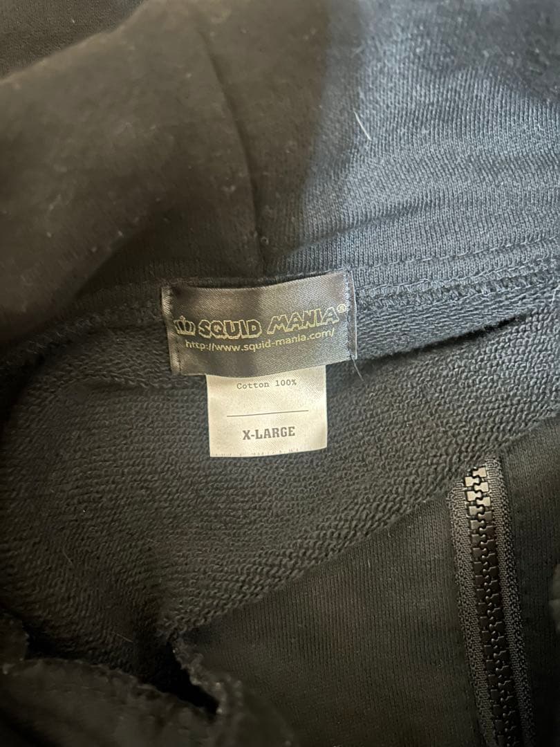 スクイッドマニア　squidmania フルジップパーカー　② 古着