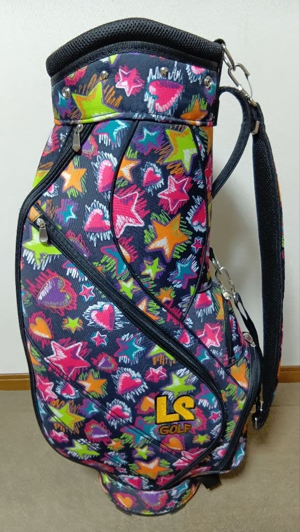 レディース　キャディバッグ　LAKISIX カラフル