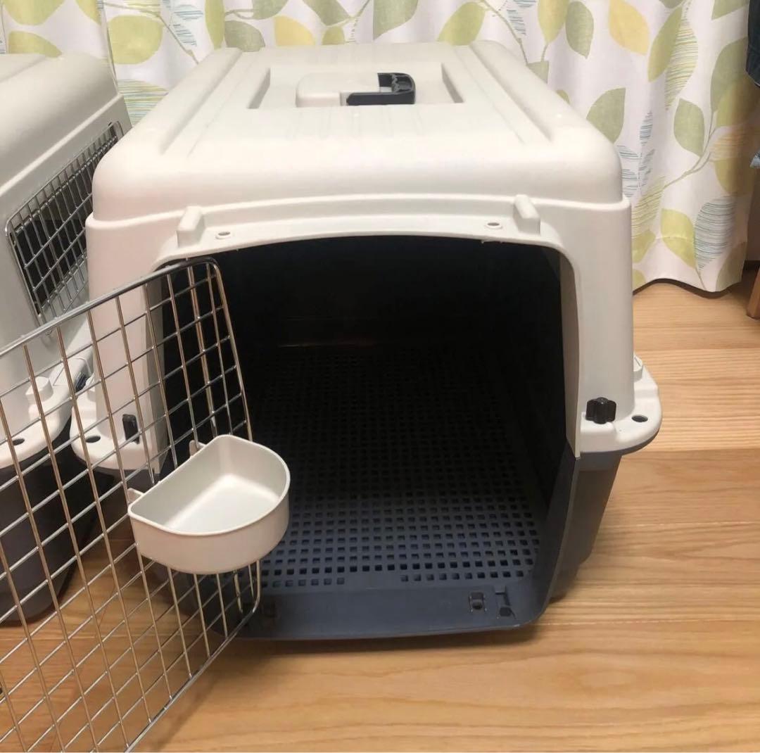 ペットケンネルファーストクラスL70すのこと水飲み付き IATA基準　飛行機OK