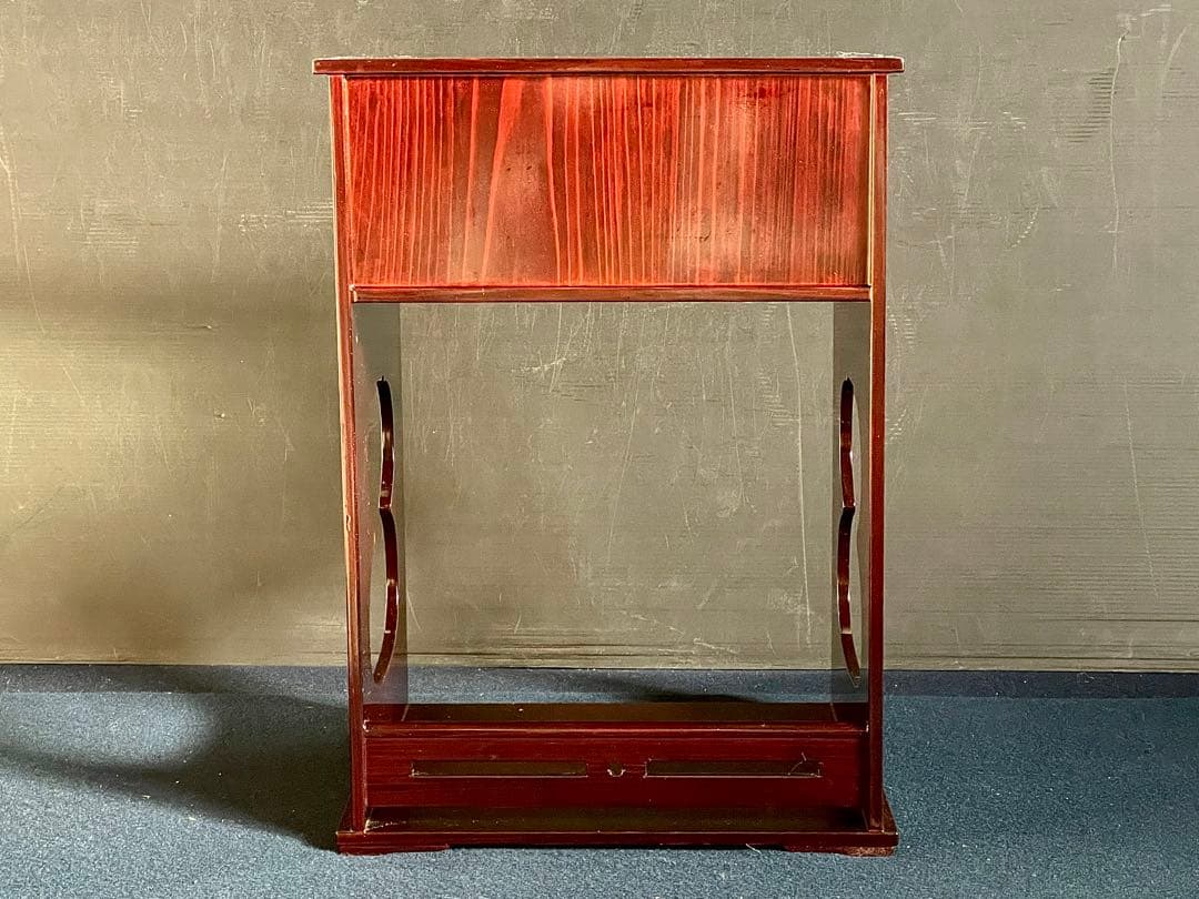 「母」 小堀遠州流 宗忠好 袋棚 十五代 小堀宗通 書付 塗師 秀斎 （20あ）