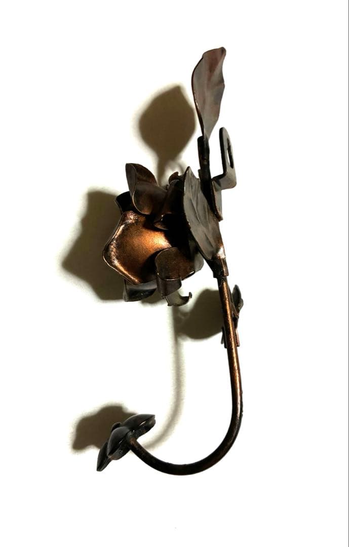 アイアンフック ウォールフック 薔薇 バラ リーフ アンティーク ヴィンテージ