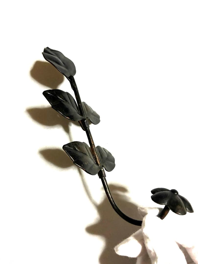 アイアンフック ウォールフック 薔薇 バラ リーフ アンティーク ヴィンテージ