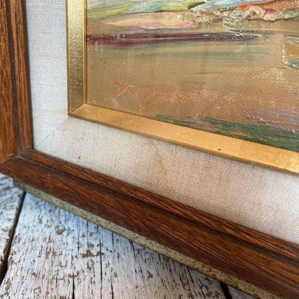 太田孝 画伯 作*御岳*肉筆 油彩画 F6号 直筆サイン入り*額装*美術*芸術