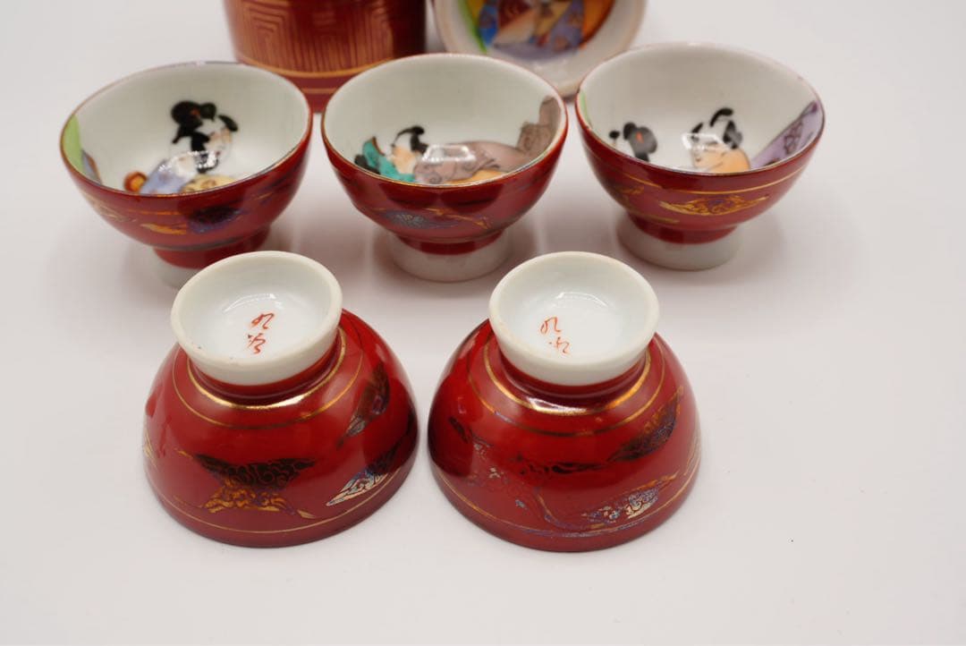 九谷焼　酒器　春画　徳利　お猪口　ぐい呑み　酒器セット