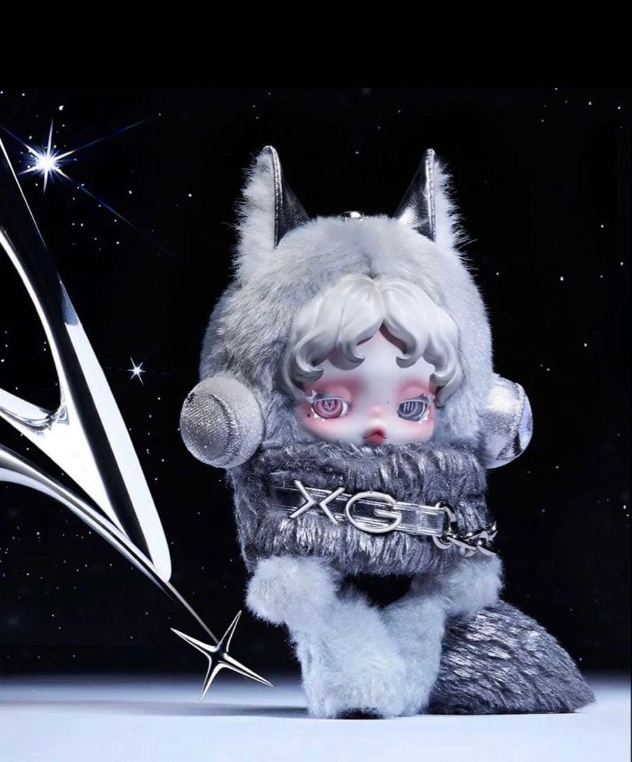 SKULLPANDA×XG 日本限定　紙袋付き　ぬいぐるみペンダントポップマート