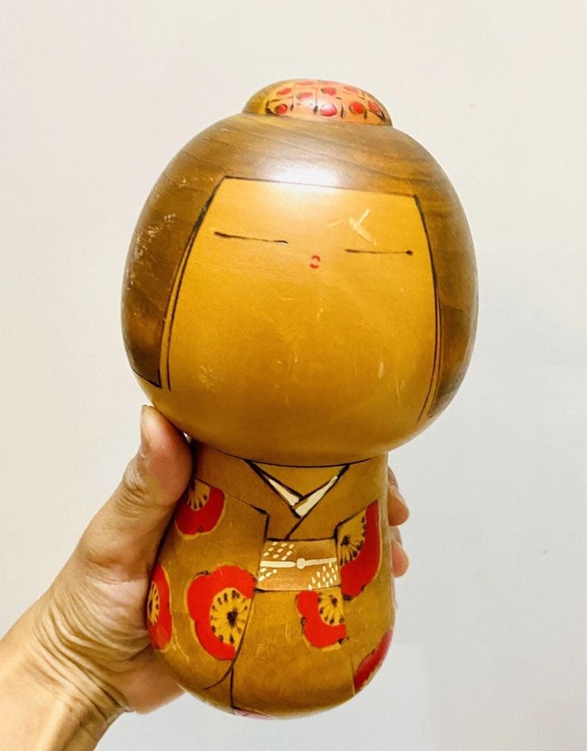 中古　こけし　人形　日本　木製　東亜　コレクション　アンティーク　美術品 Q