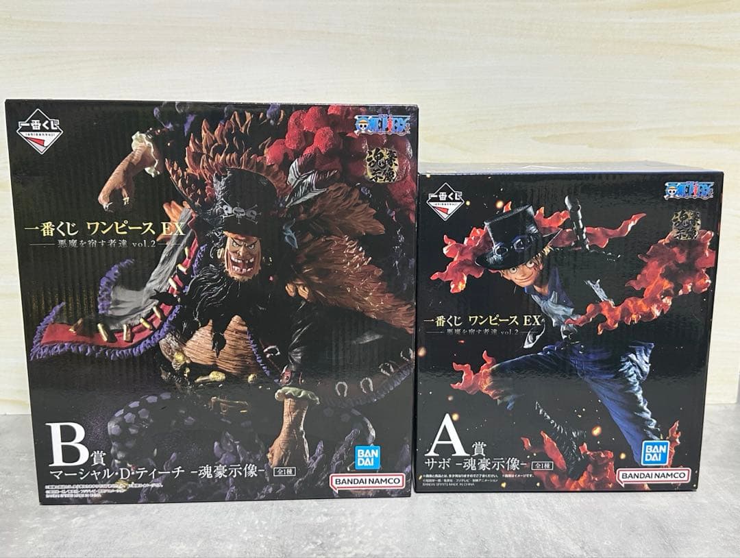 【未開封】 一番くじ ワンピース EX B賞 ティーチ A賞 サボ -魂豪示像-