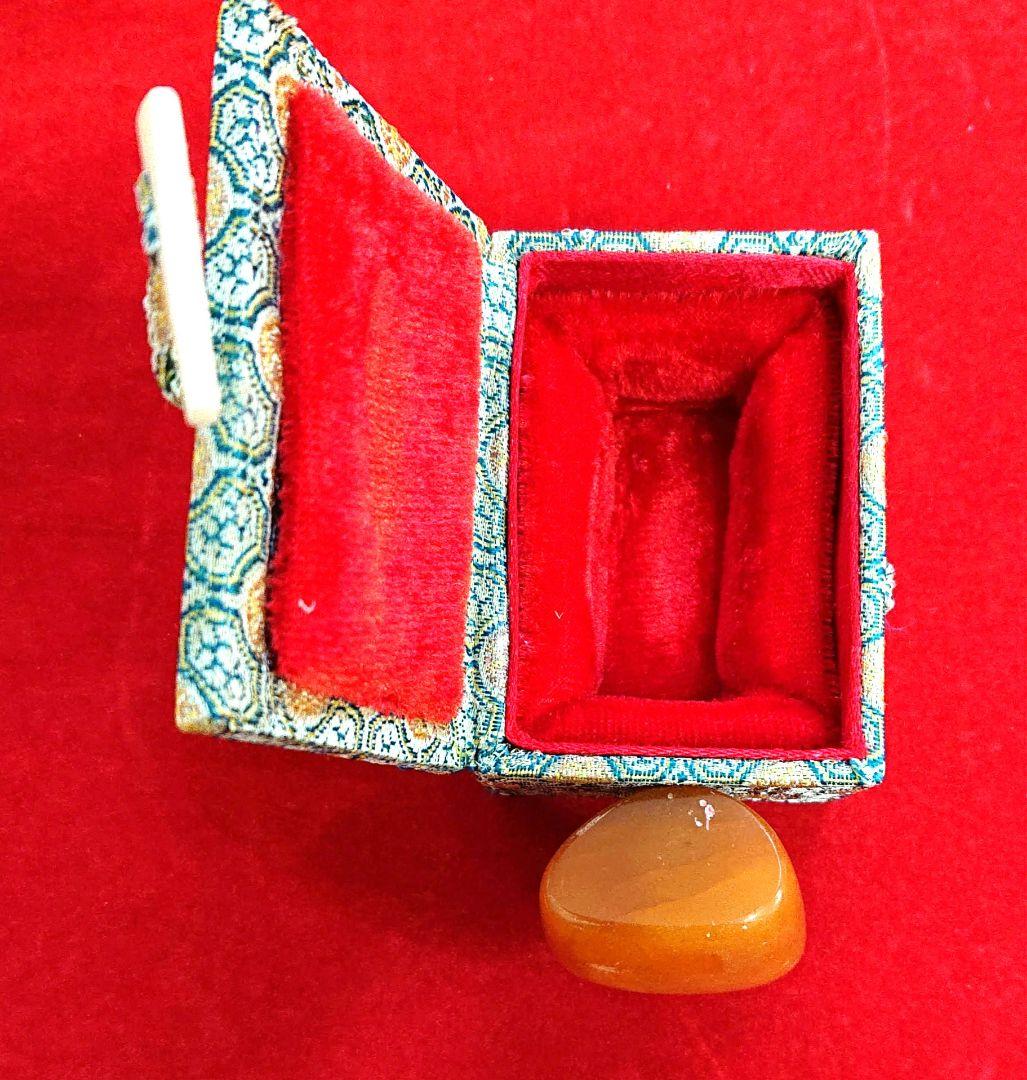 印材　田黄　天然石 ケース付き