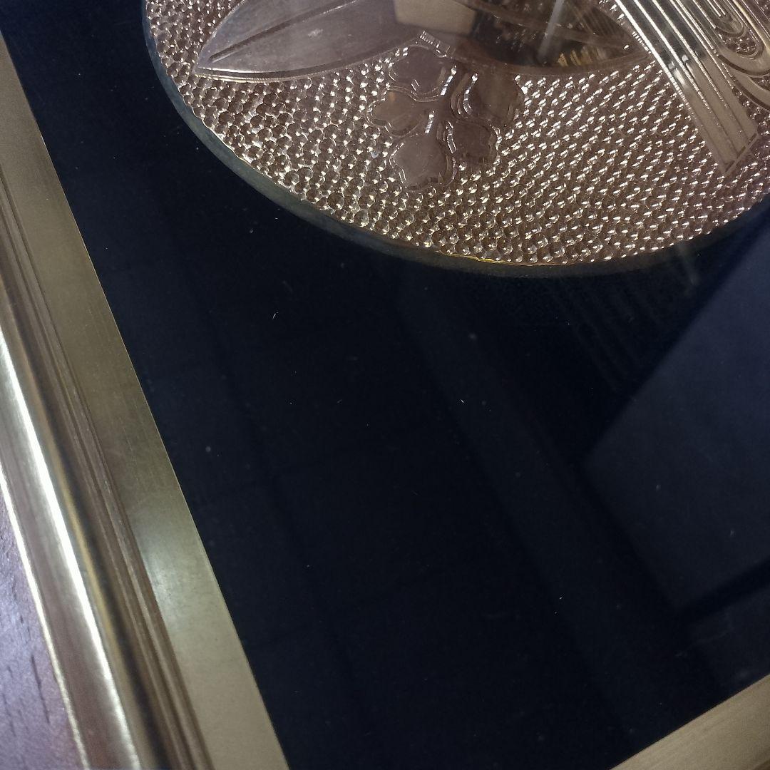 ★スピード発送★送料込★家紋【純金メッキ】純金鍍金　銅　高級木製額縁 　額受金具