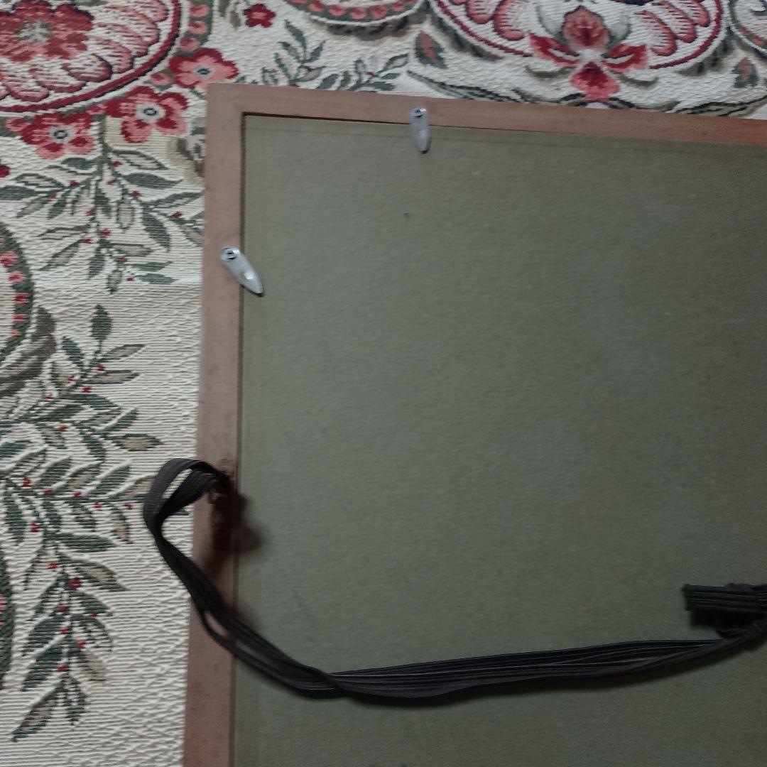 ★スピード発送★送料込★家紋【純金メッキ】純金鍍金　銅　高級木製額縁 　額受金具