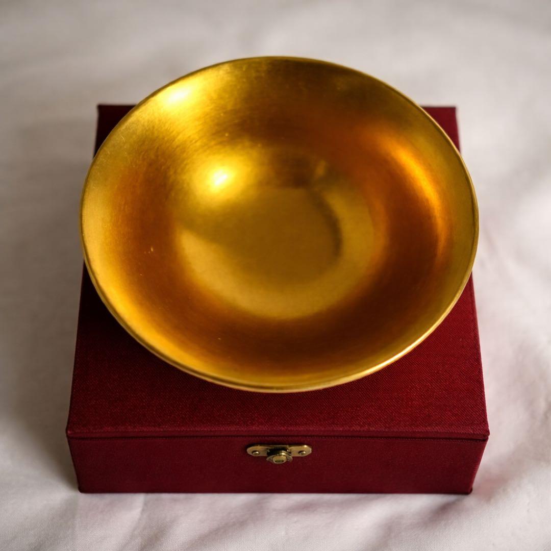 【無形文化遺産・乾漆苧麻】金彩漆椀　天台山　湯春甫 作