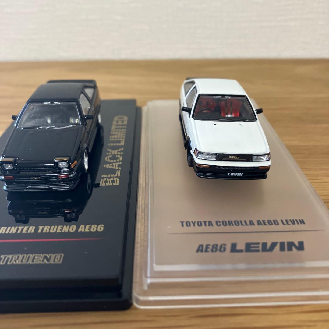 トヨタ AE86 レビン & スプリンター ミニカーセット　inno64