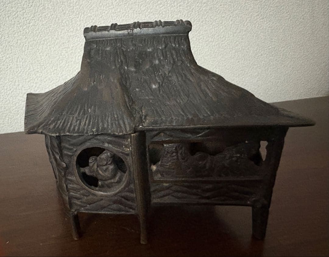 古銅 葛屋 香炉 高さ11cm