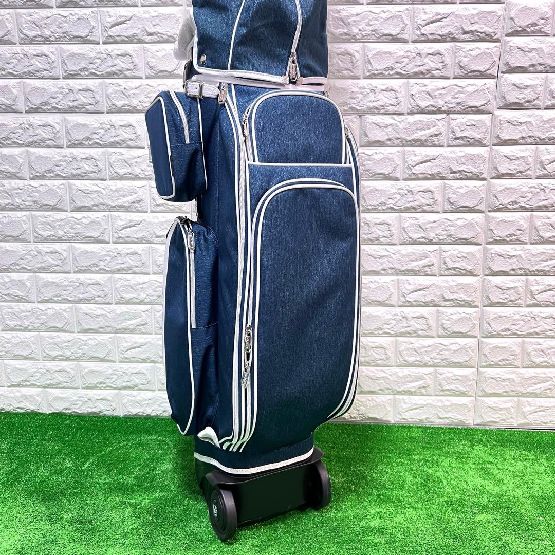 未使用　MAJESTY Heather Wheel キャディーバッグ　ネイビー