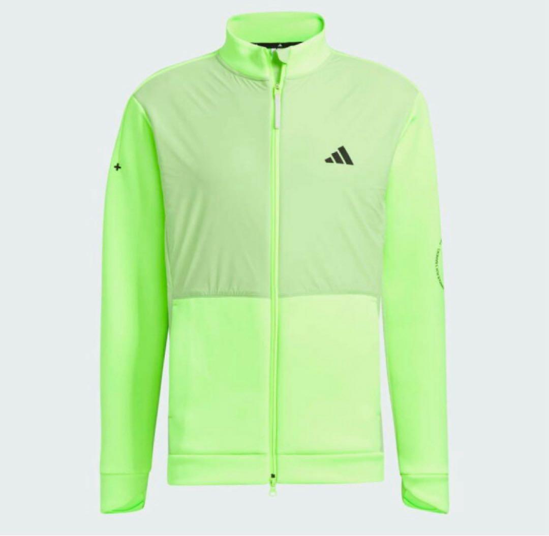 送料無料 新品 adidas GOLF ダンボールニット フルジップ S LEM