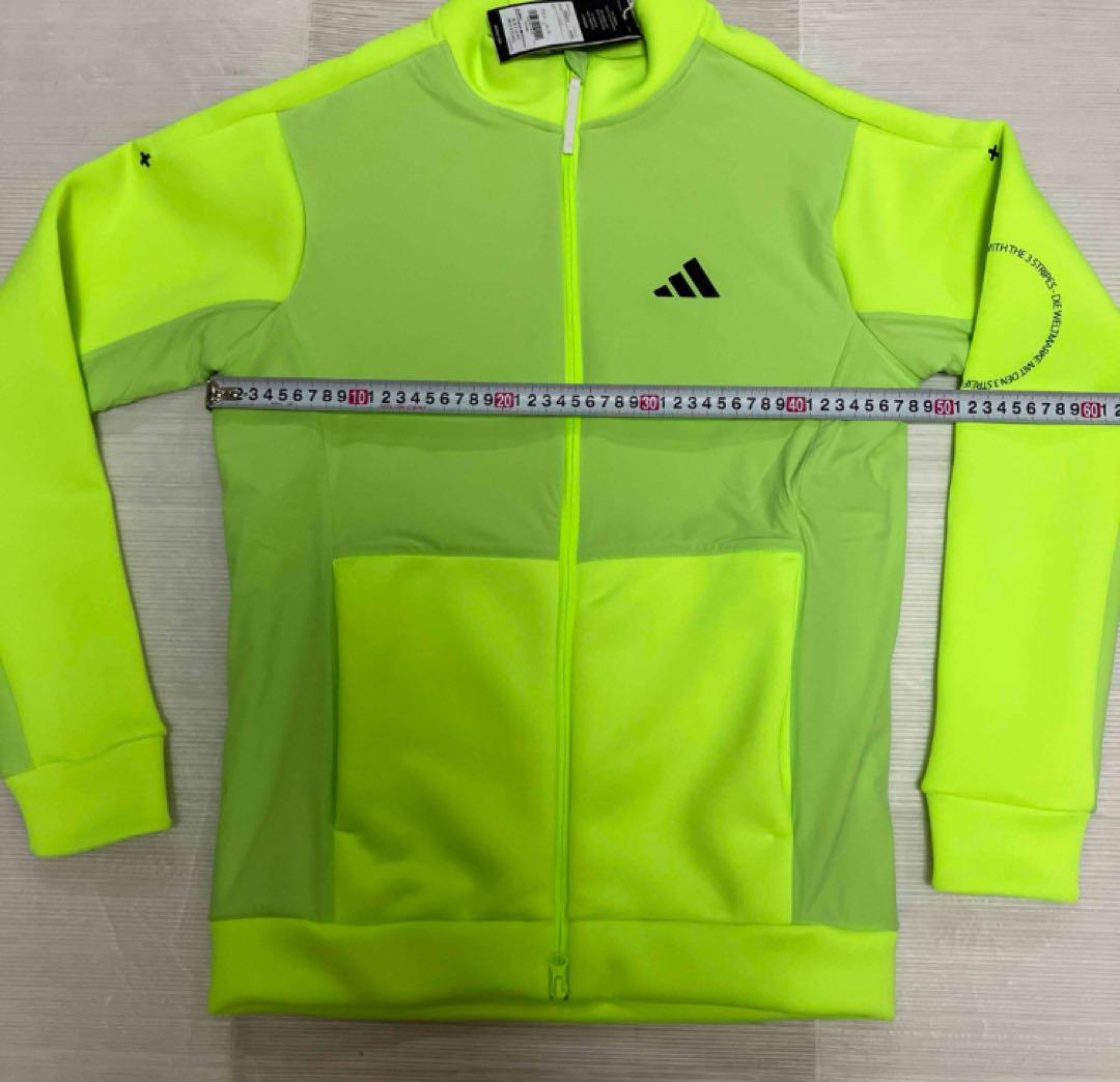 送料無料 新品 adidas GOLF ダンボールニット フルジップ S LEM
