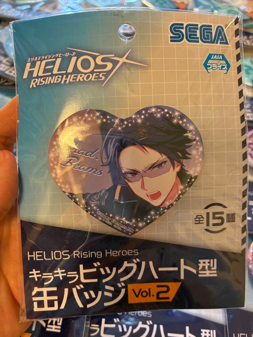 エリオスライジングヒーローズ缶バッジ20枚キラキラビッグハートオスカー・ベイル
