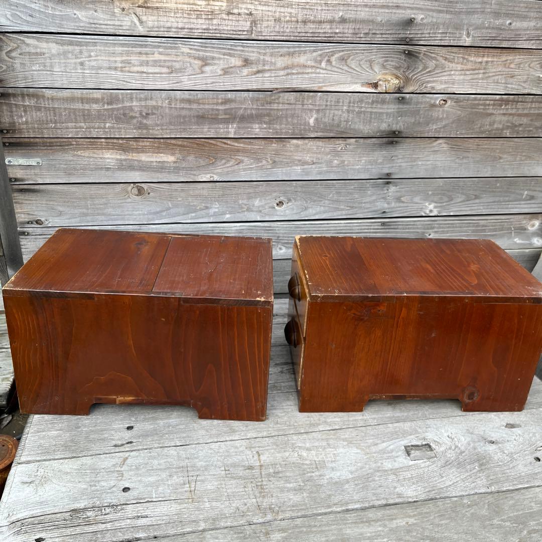 ヴィンテージ引き出し棚2個セット