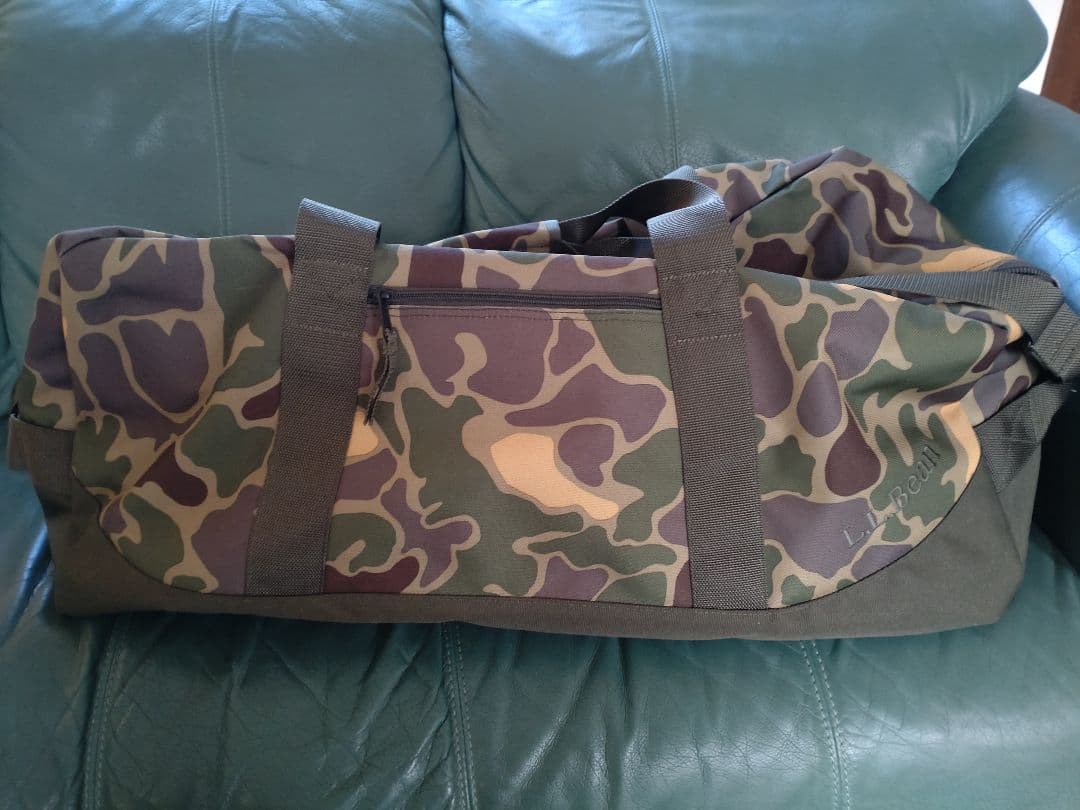 L.L.Bean 迷彩柄 ボストンバッグ