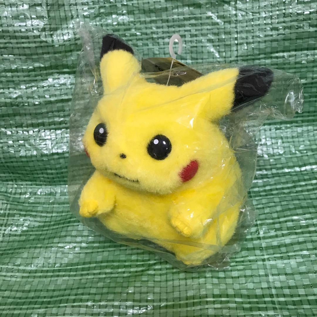未開封　初期ピカチュウ　ぬいぐるみ　お腹を押すと鳴く　ポケモン　おなか　tomy