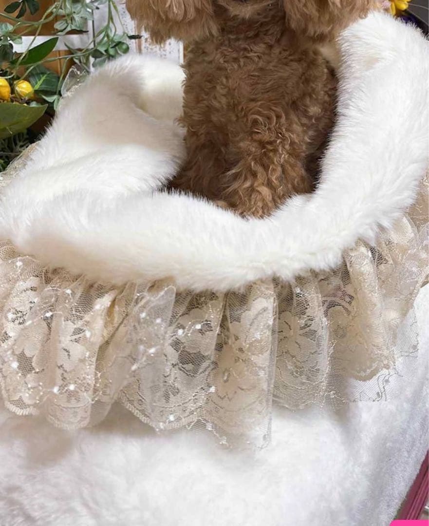 【新品】犬服　ファーベッド　インナーバック　ブルブブ　レオパード