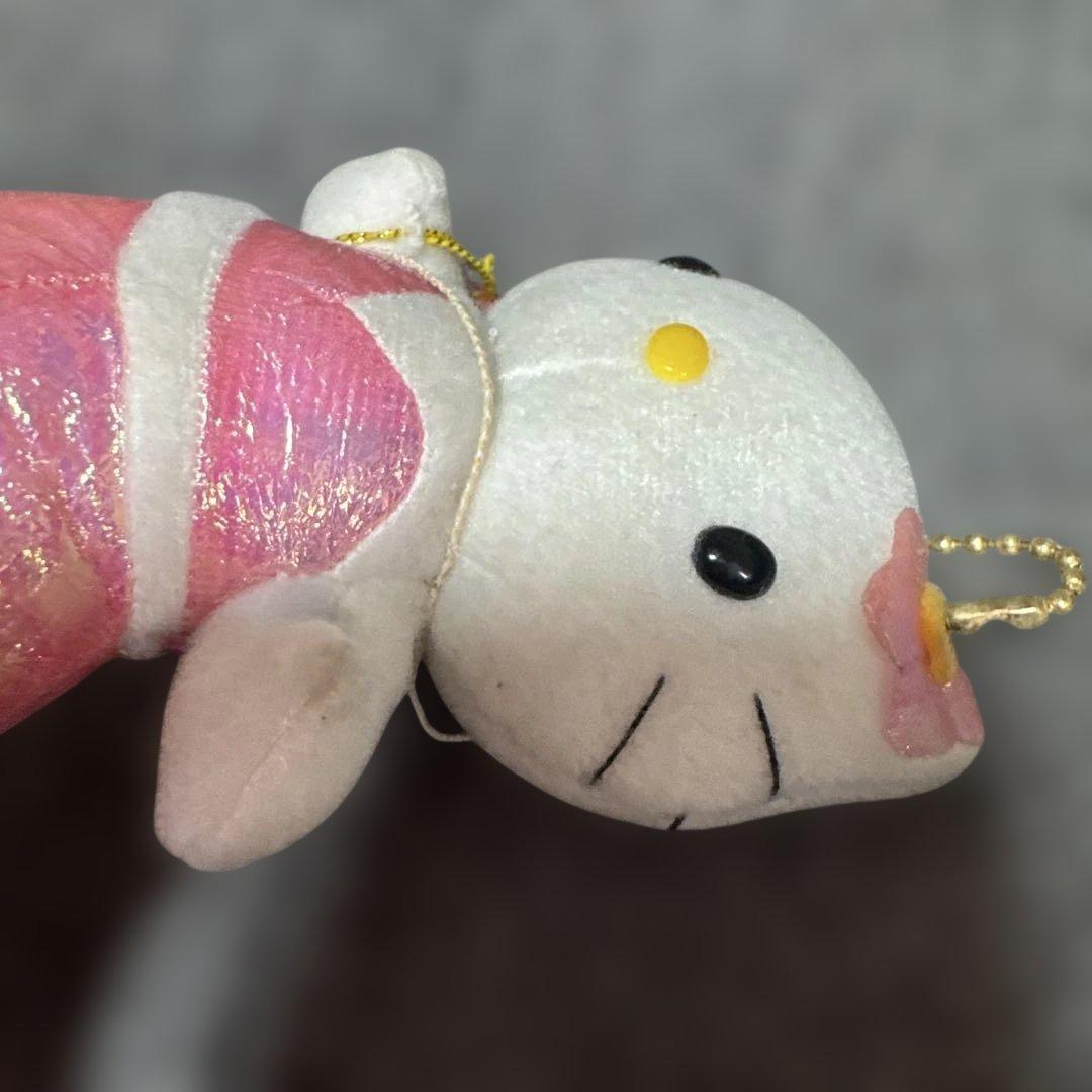 タグ付き希少品♡マーメイド　オーロラキティ♡1999♡ピンク人魚ぬいぐるみ