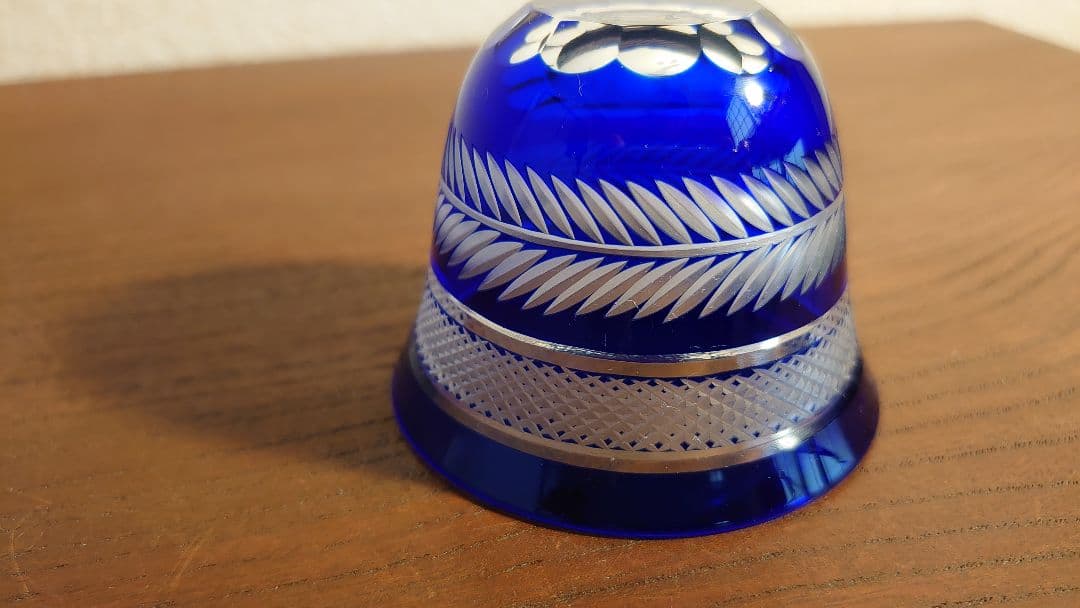 江戸切子 切子 ロックグラス 盃　お猪口　アンティーク切子　１客