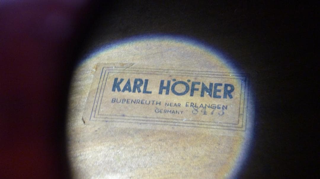 【引取限定】Karl Höfner コントラバス（GERMANY ４／４サイズ）