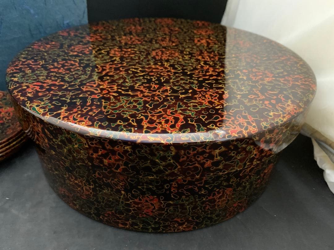 新品未使用 津軽塗 天然木伝統工芸品 茶道具セット 茶びつ茶托茶筒茶匙急須台