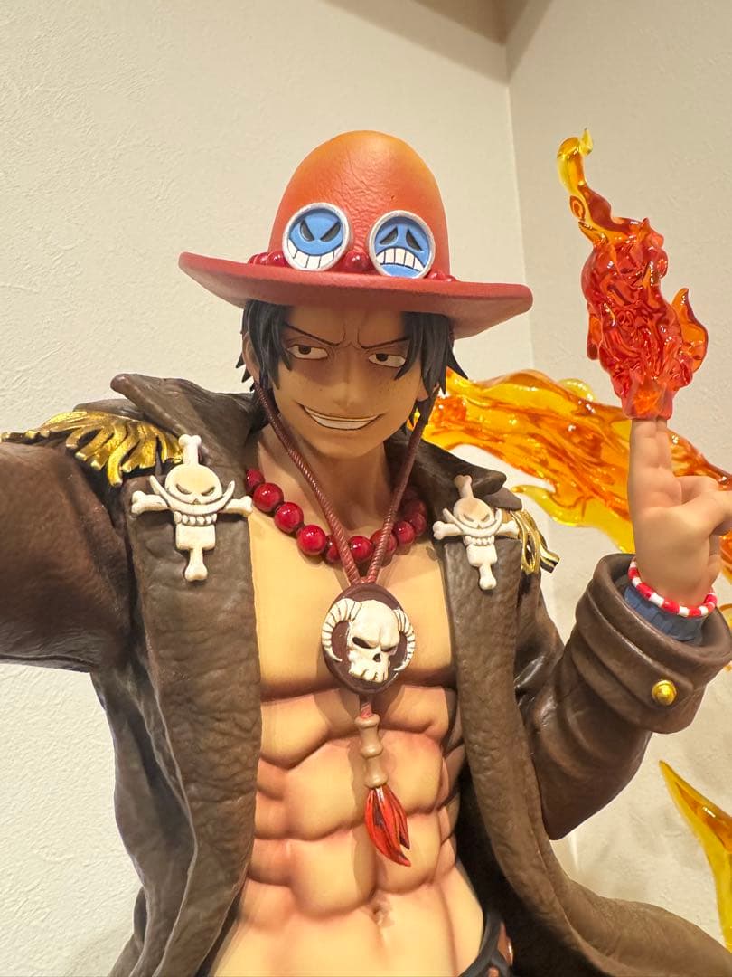 公式 ログコレクション大型スタチューワンピースポートガス・D・エース