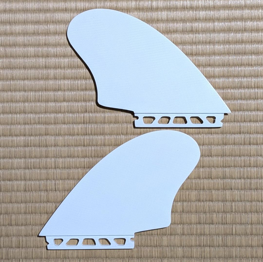 フユーチャー　K1 ツインキールフィン ホワイト FUTURES