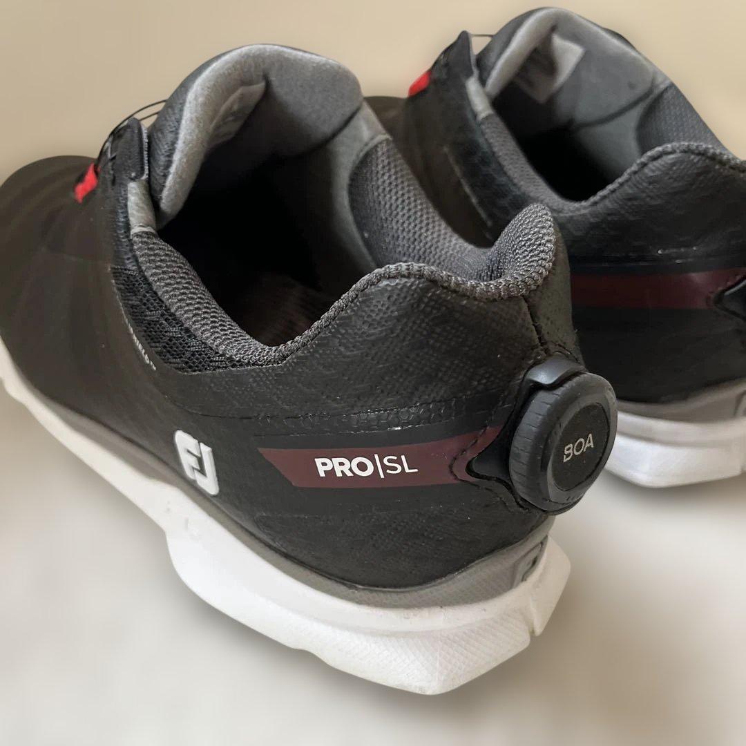 美品フットジョイfootjoyスパイクレスゴルフシューズ BOA 26.5cm黒