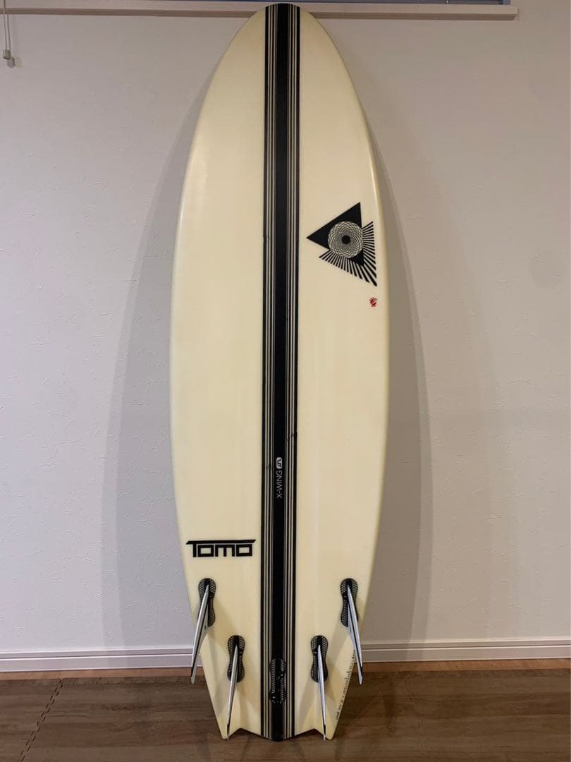 ファイヤーワイヤーX-WING-TOMO/5FIN サーフボード+フィンセット